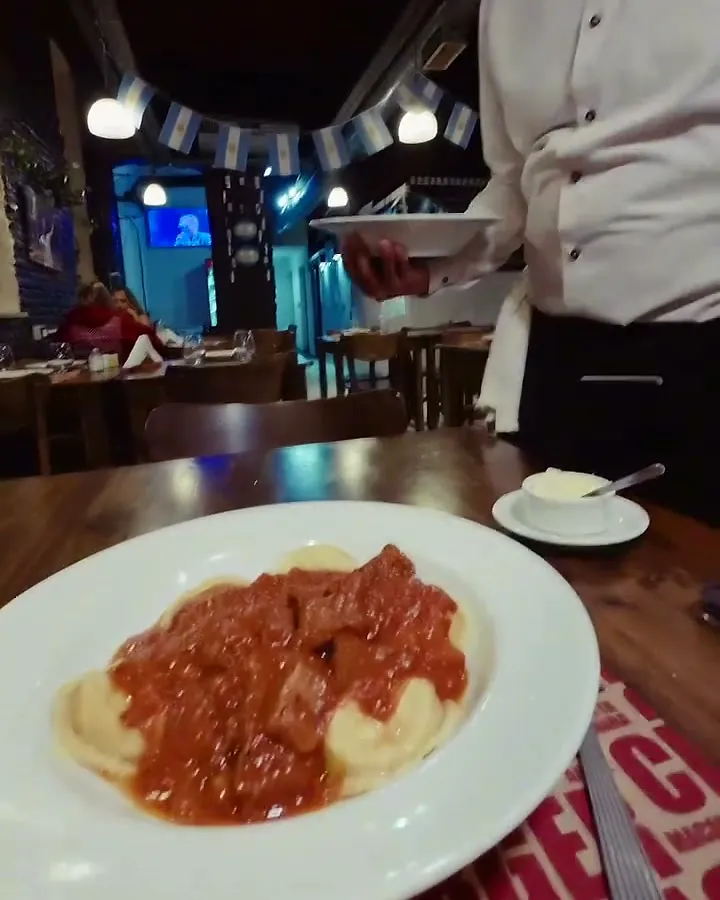 Ñoquis con salsa